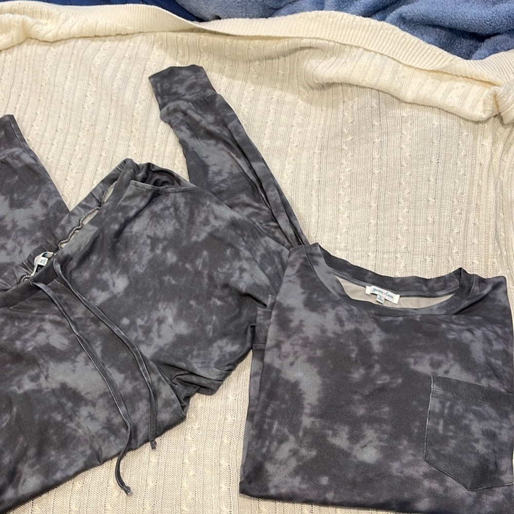 Super Soft Grace and Lace Sweat outfit. Long sleeve top and Jogger style bottoms